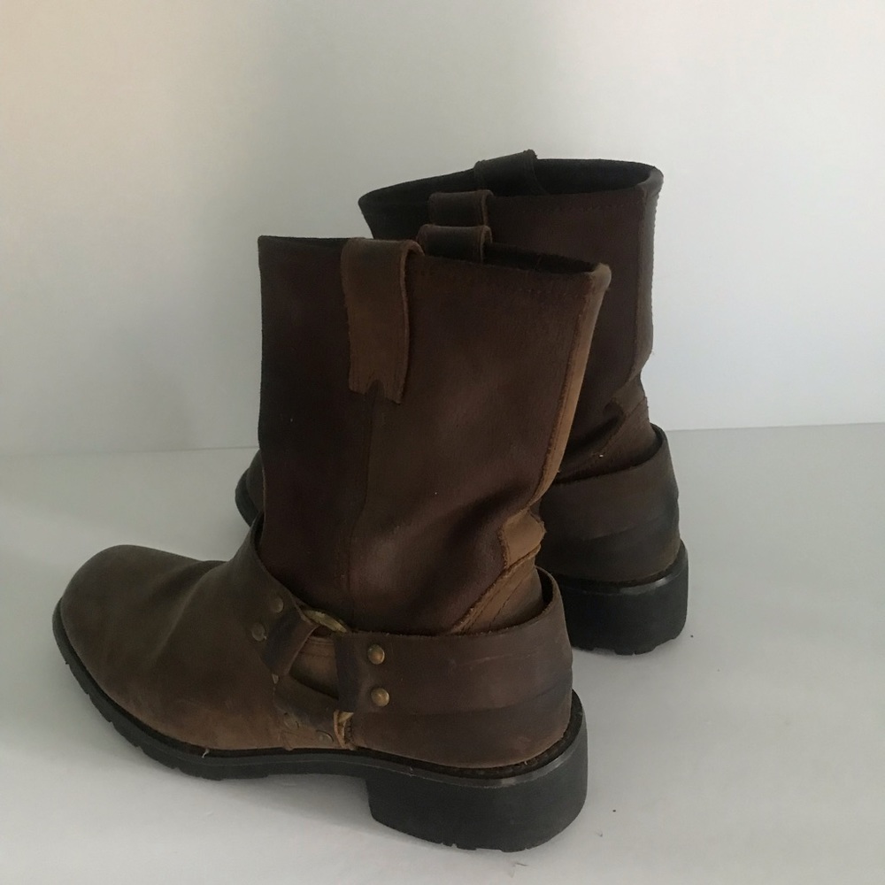 Rocket Dog Leather Harness Riding Moto Roper Boot - Picture 2 of 11